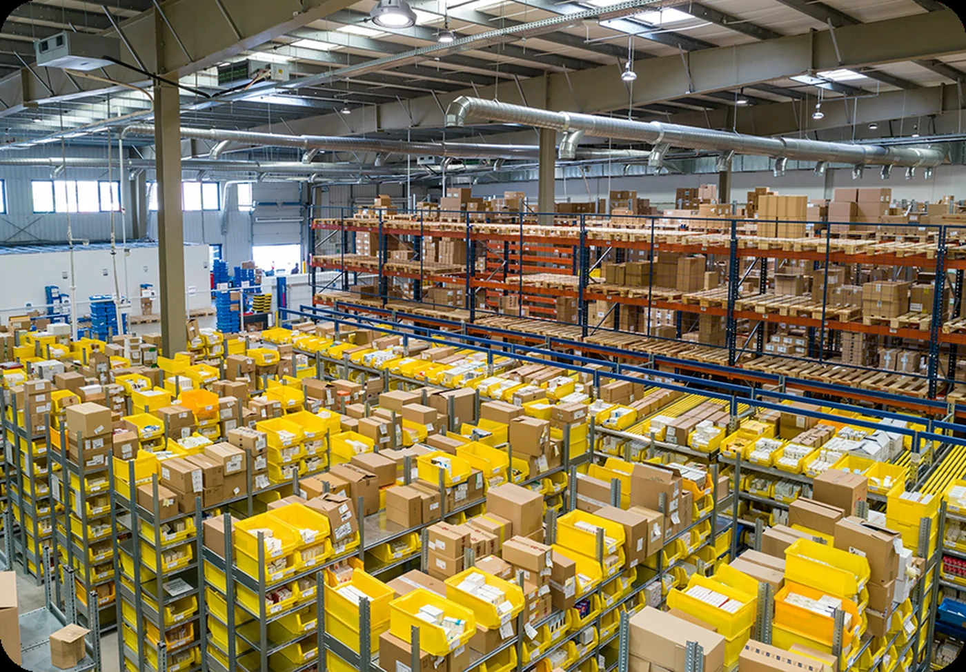 Warehouse inventory area for ventilation zone planning