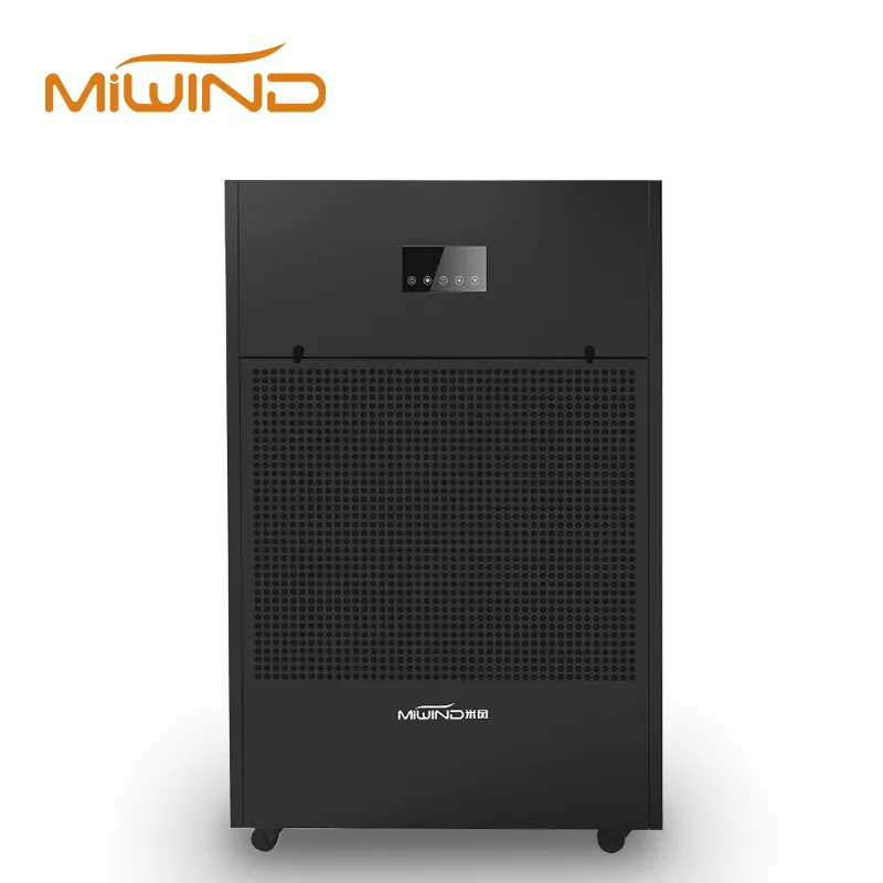 MiWind commercial dehumidifier rear service view for airflow clearance review