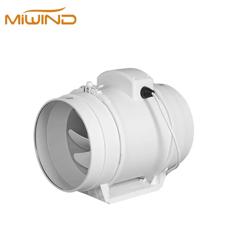 inline duct fan housing detail for commercial kitchen adjacent duct support